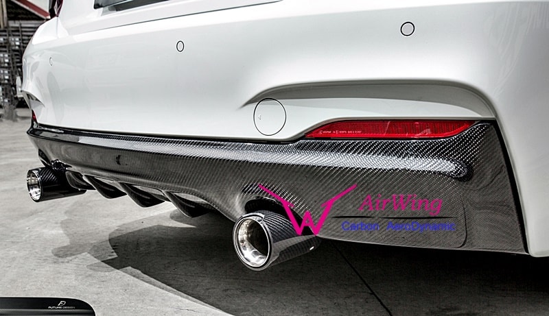BMW F22 M-TECH performance style carbon diffuser 02